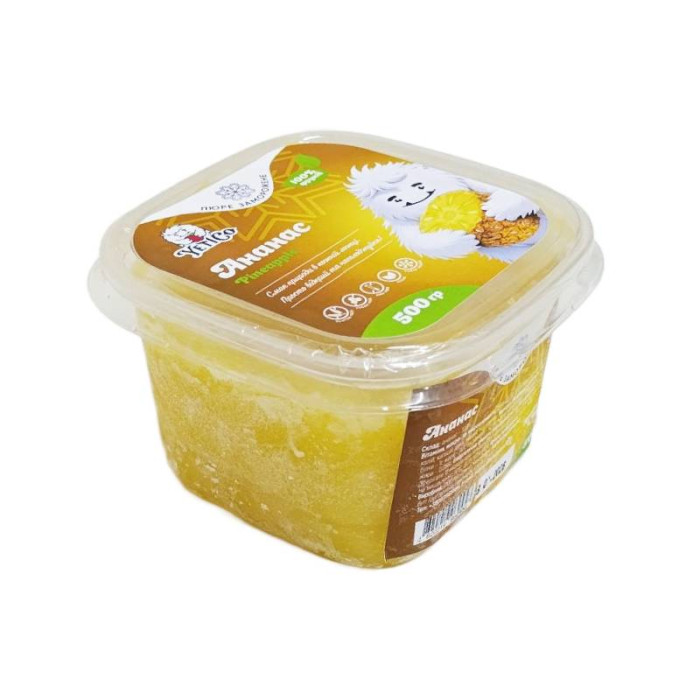 Пюре Ананас с/м без цукру ТМ YetiCo, 500 г
