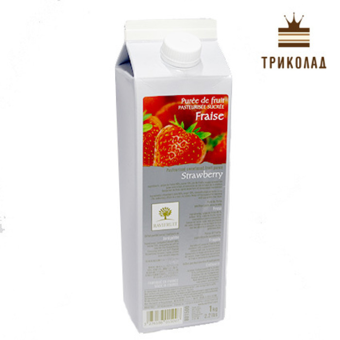 Пюре полуниці тетрапак RAVIFRUIT, 1 кг