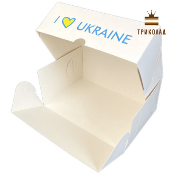 Коробка - контейнер патріотичний принт метелики 180 х 120 х 80 мм, Україна, AP, 3 шт.