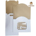 Коробка для торта 250 x 250 x H250 мм з мікрогофри з вікном, набір 60 шт.