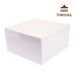 Коробка для торта з пластиковою кришкою 200*200*105 мм, LP, 3 шт.