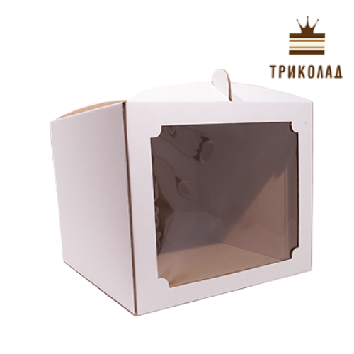 Коробка для торта з вікном 250*250*300, LP, 3 шт.