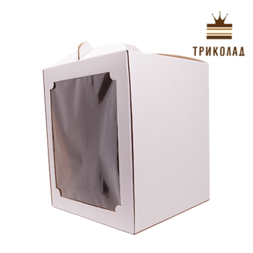 Коробка для торта з вікном 300*300*250, LP, 3 шт.
