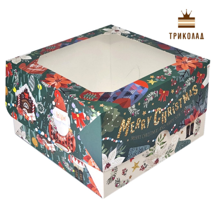 Лускунчик Merry Christmas. Коробка під бенто-торт 170 х 170 х 105 мм з вікном VP Україна 3 шт. Лускунчик Merry Christmas. Коробка під бенто-торт 170 х 170 х 105 мм з вікном VP Україна 3 шт.