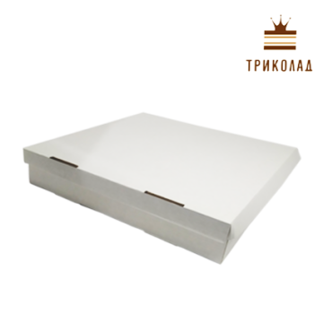 Коробка для тістечок біла 400*320*60 мм, 3 шт