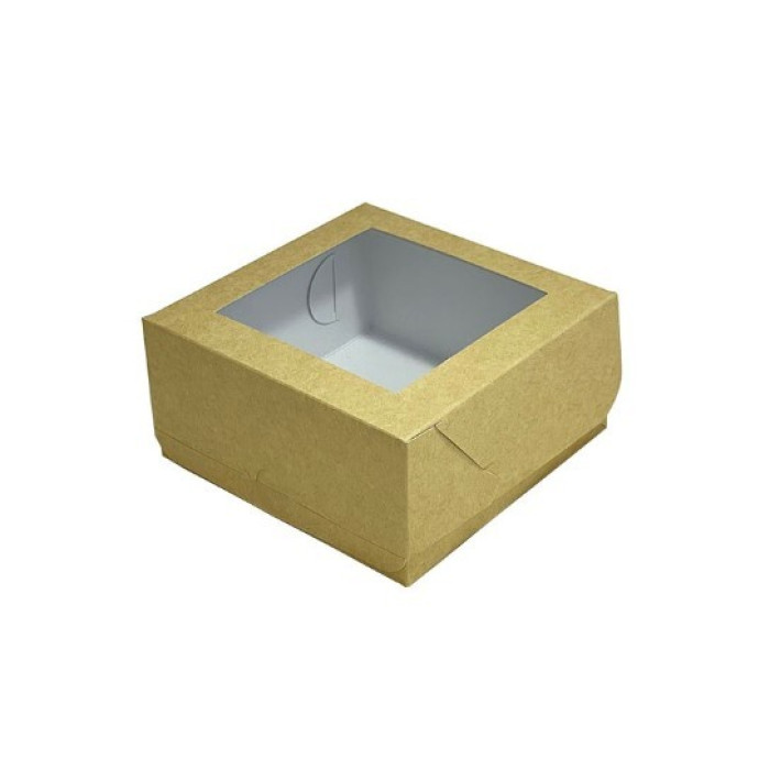 Коробка для бенто-торта 14 х 14 х 7 см крафт, Cbox, 3 шт. Коробка для бенто-торта 14 х 14 х 7 см крафт, Cbox, 3 шт.