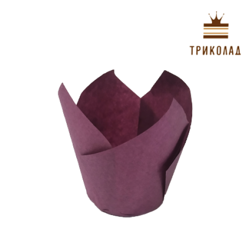 Форма тюльпан сливовий, 10 шт