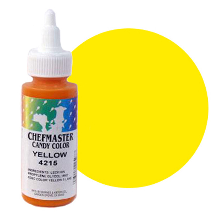 Жовтий 4215 Chefmaster Candy Color, барвник для шоколаду. Флакон 56,7 г Жовтий 4215 Chefmaster Candy Color, барвник для шоколаду. Флакон 56,7 г