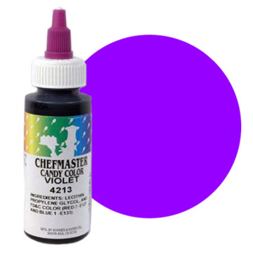 Фіолетовий 4213 Chefmaster Candy Color, барвник для шоколаду. Флакон 56,7 г