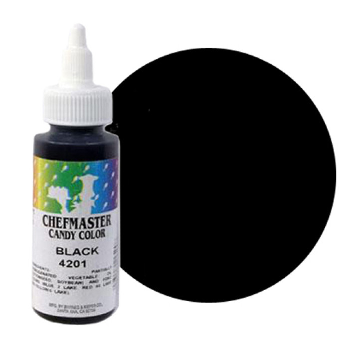 Чорний 4201 Chefmaster Candy Color, барвник для шоколаду. Флакон 56,7 г Чорний 4201 Chefmaster Candy Color, барвник для шоколаду. Флакон 56,7 г