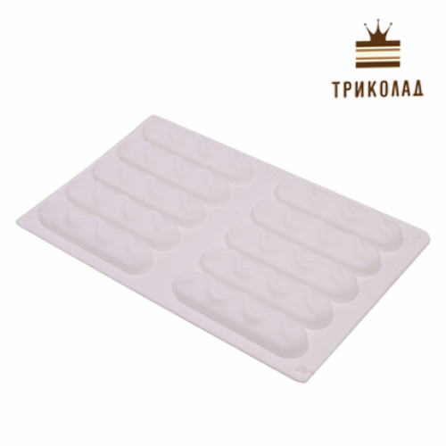 Силіконова форма для еклерів (11*2 см) 10 шт, SNS, Китай