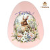 Гіфтик Кролик у квітах (Easter) 98 х 73 мм, WP, Україна, комплект 10 шт.