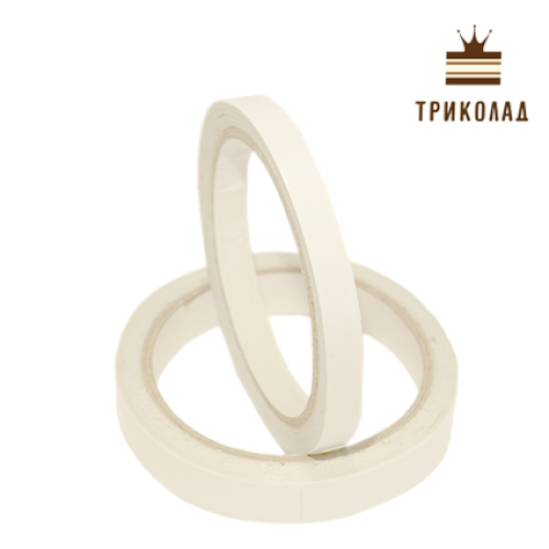 Скотч двосторонній білий, 7 мм, 1 шт.
