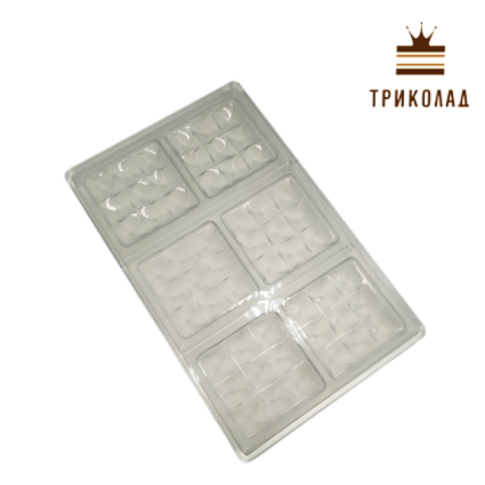 Форма полікарбонатна для шоколадних плиток Міні Брікс PC5013, Pavoni