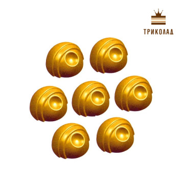 Космічна сфера 33 х 30 х 18 мм. Полікарбонатна форма 275 х 135 х 25 мм для 21 цукерки