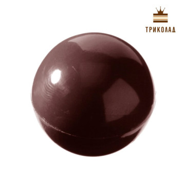 Напівсфера мала D=20 мм H=10 мм (40 осередків). Форма полікарбонатна №1495 Chocolate World, Бельгія