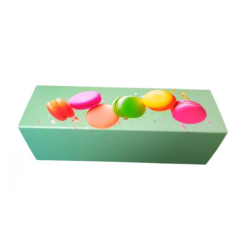 Коробка для макаронів, принт Macarons (м'ятна) 170*55*50, LP, 3 шт.
