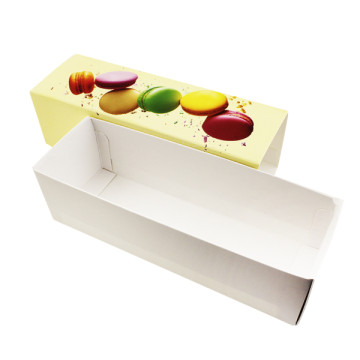 Коробка для макаронів, принт Macarons (жовта) 170*55*50, LP, 3 шт.