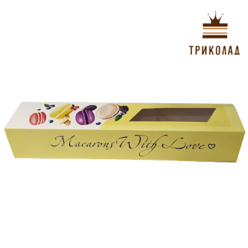 Коробка для макаронів з вікном 300х60х50 