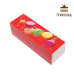 Коробка для макаронс, принт Macarons (червона) 170*55*50, LP, 3 шт.