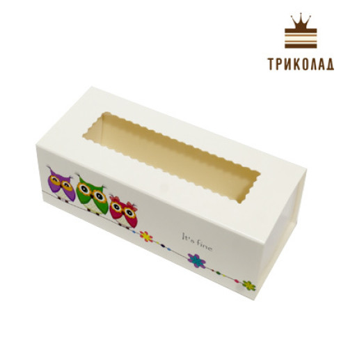 Коробка для макарунів, 14*4,9*5,9 см., 