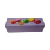 Коробка для макаронс, принт Macarons (фіолетова) 170*55*50, LP, 3 шт.