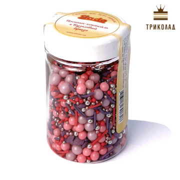 Бузковий бриз. Посипка-коктейль (П490), ТМ Сладо, Україна, ПЕТ-банка, нетто 80 г