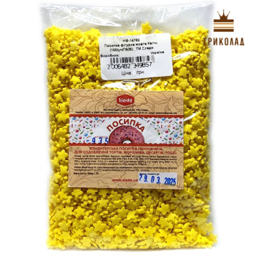 Квіти жовті. Фігурна посипка (П935). ТМ Сладо, Україна, 100 г
