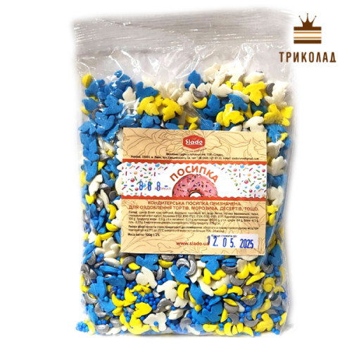 Мирне небо. Суміш фігурної посипки (П888). ТМ Сладо, Україна, 100 г