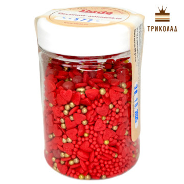 Палкий поцілунок. Посипка-коктейль (П572), ТМ Сладо, Україна, ПЕТ-банка, нетто 80 г