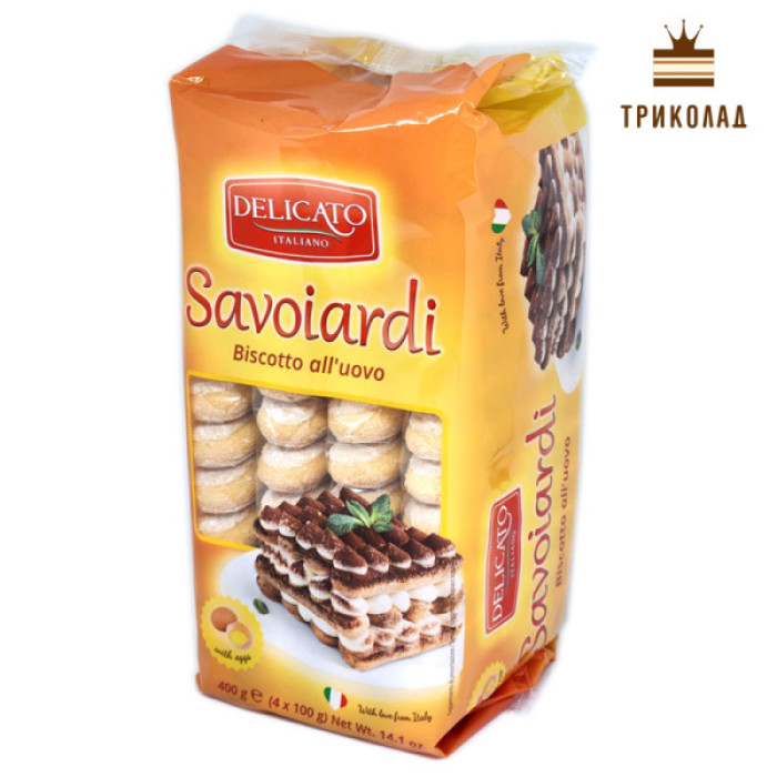 Королівський бісквіт палички савоярді Savoiardi Delicato Італія 400 г Королівський бісквіт палички савоярді Savoiardi Delicato Італія 400 г