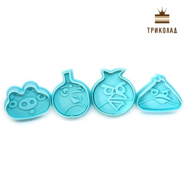 Сердиті птахи / Angry Birds. Набір з чотирьох плунжерів 4-5 см