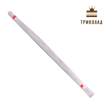 Дріт білий флористичний №21 (d0.7 мм, L300 мм) 100 шт., ТМ Сладо
