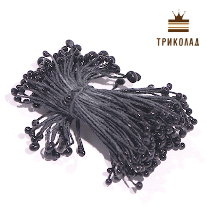 Тичинка чорна для декору (нитки), 1 уп., ТМ Сладо Тичинка чорна для декору (нитки), 1 уп., ТМ Сладо