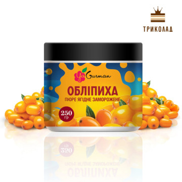 Пюре обліпихи ТМ Я-Гурман банка 250 г