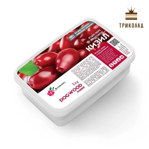 Кизил. Заморожене пюре ТМ Я-Гурман, 1 кг