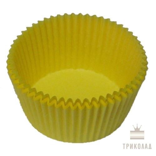 Формочка жовта, дно 50 мм, h = 30 мм, 50 шт.