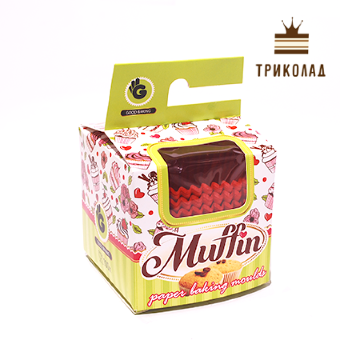 Формочка червона, d50 мм, h30 (фасування) 100 шт.