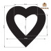 Шаблон двосторонній 300 х 400 мм Серця малі / серця великі
