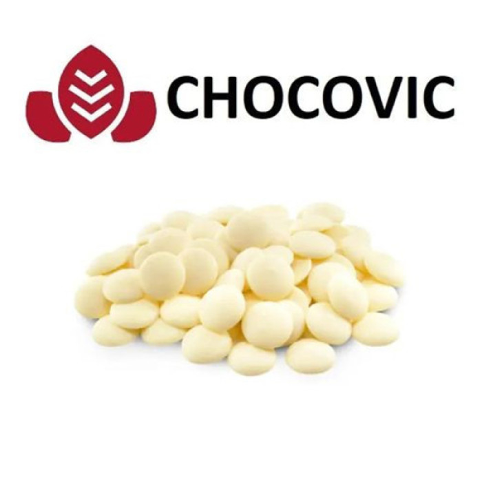 Шоколад білий кундюр Napal 29.6% диски ТМ Chocovic фасування 1 кг