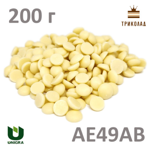 Шоколад білий в дисках 31% 36/38 MG Unigra Італія фасування 200 г