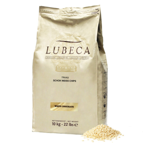 Шоколад білий 33% в калетах ТМ Lubeca, 1 кг