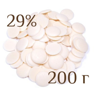 Шоколад білий 29% Blanc Equilibre Cargill у дисках, 200 г