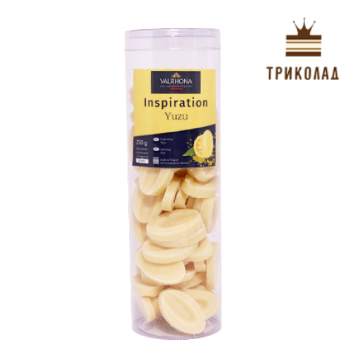 Шоколад білий Inspiration Yuzu Valrhona, 250 г (упаковка)