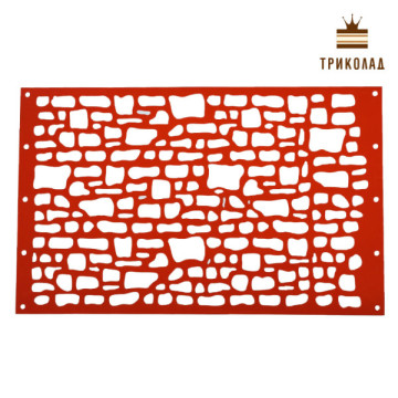Трафарет кондитерський №0082 Цегла 15,5 х 25 см ПЕТ 1 шт.