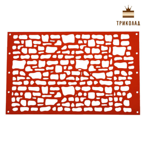 Трафарет кондитерський №0082 Цегла 15,5 х 25 см ПЕТ 1 шт.