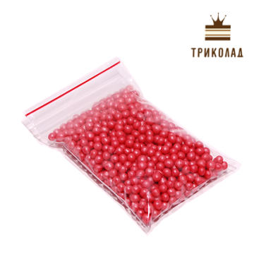 Декор перлини червоні 5 мм рисові, Barbara Decor 50 г