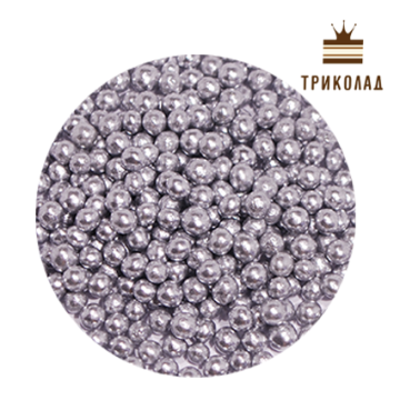 Декор перлини срібні 5 мм рисові, Barbara Decor 50 г