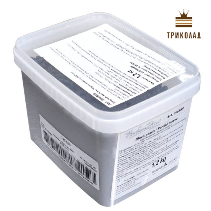 Чорні нові цукрові кульки Barbara Dekor Польща фасування 50 г Чорні нові цукрові кульки Barbara Dekor Польща фасування 50 г