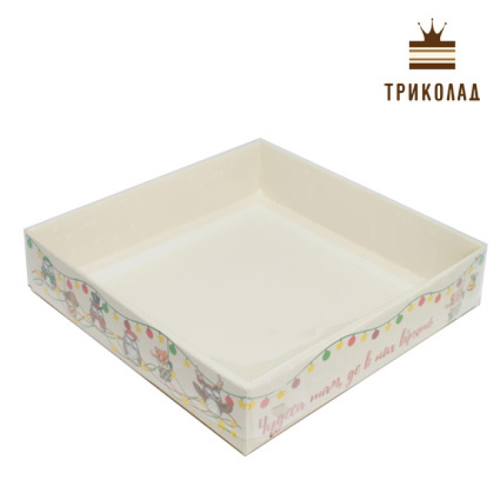 Коробка пряникова, 16 * 16 * 3,5 см., Коробка пряникова, 16 * 16 * 3,5 см.,